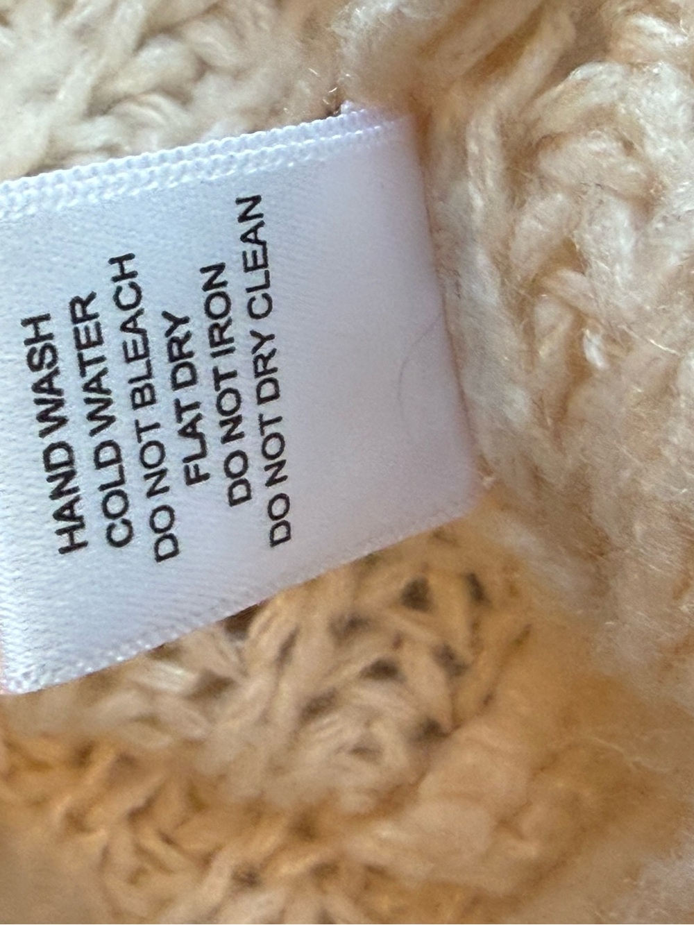 HYFVE Sweater Size Large Striped Cream Navy Shaker Knit - Picture 13 of 14